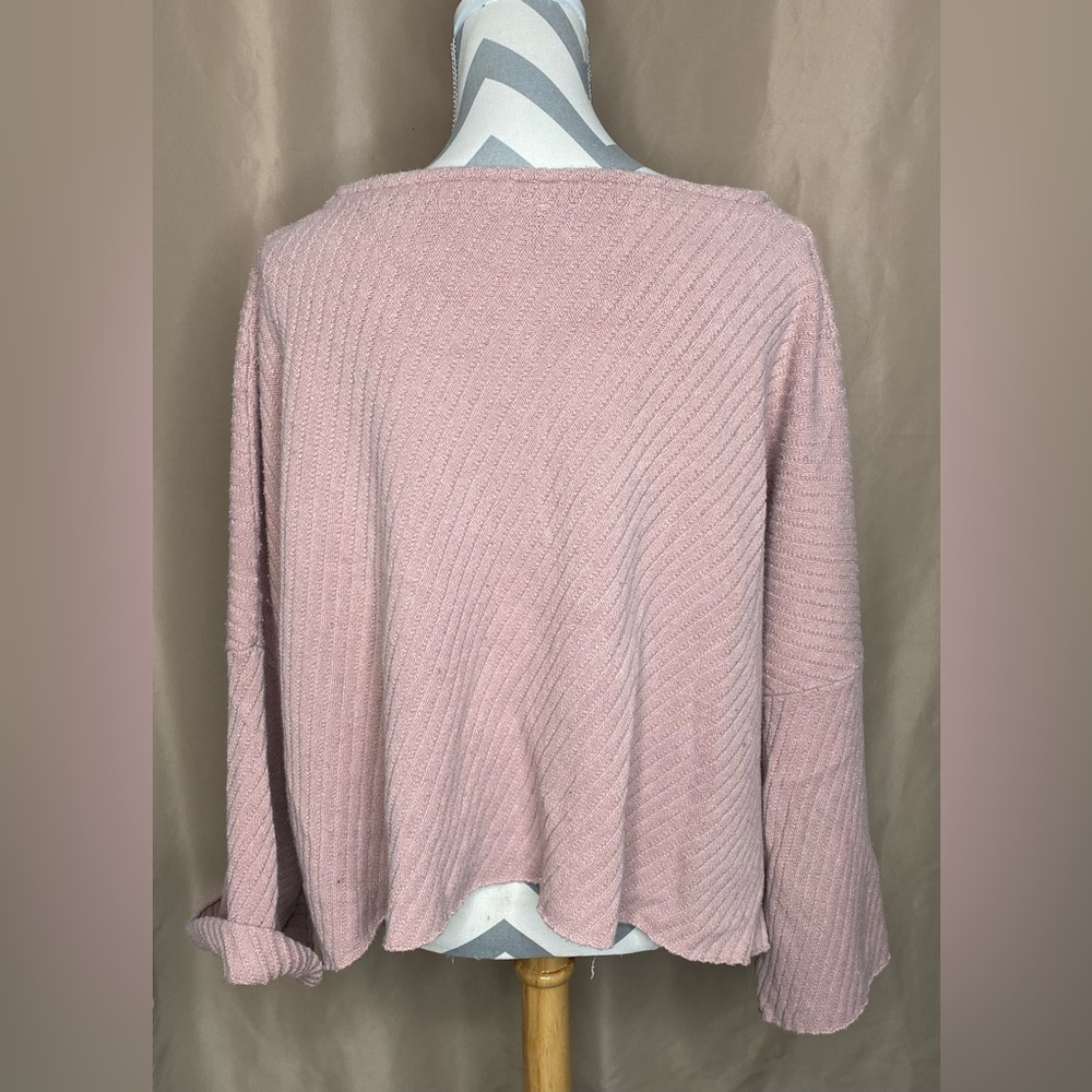 Free People Small Pink Oversized Sweater - Picture 6 of 8